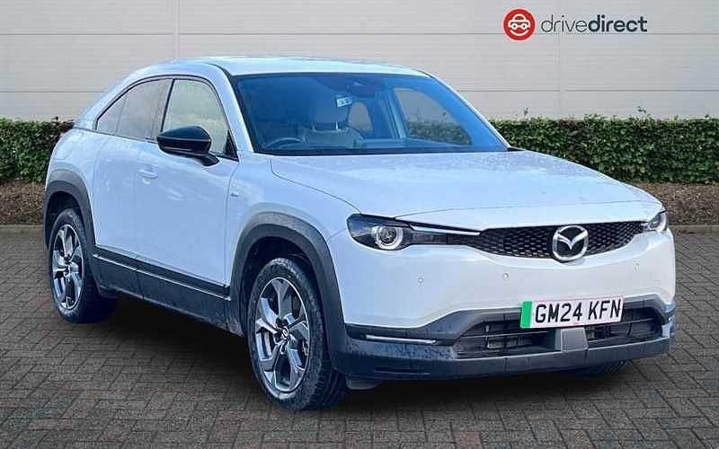 White Used 2024 Mazda MX30 Exclusive-Line SUV | £13,844 (Fair price) - Image 1/4