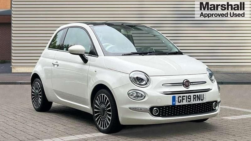 White Used 2019 Fiat 500 Lounge Hatchback | £10,792 (A bit pricey) - Image 1/4