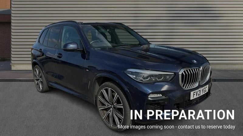 Blue Used 2021 BMW X5 M M Sport SUV | £41,172 (Fair price) - Image 1/4