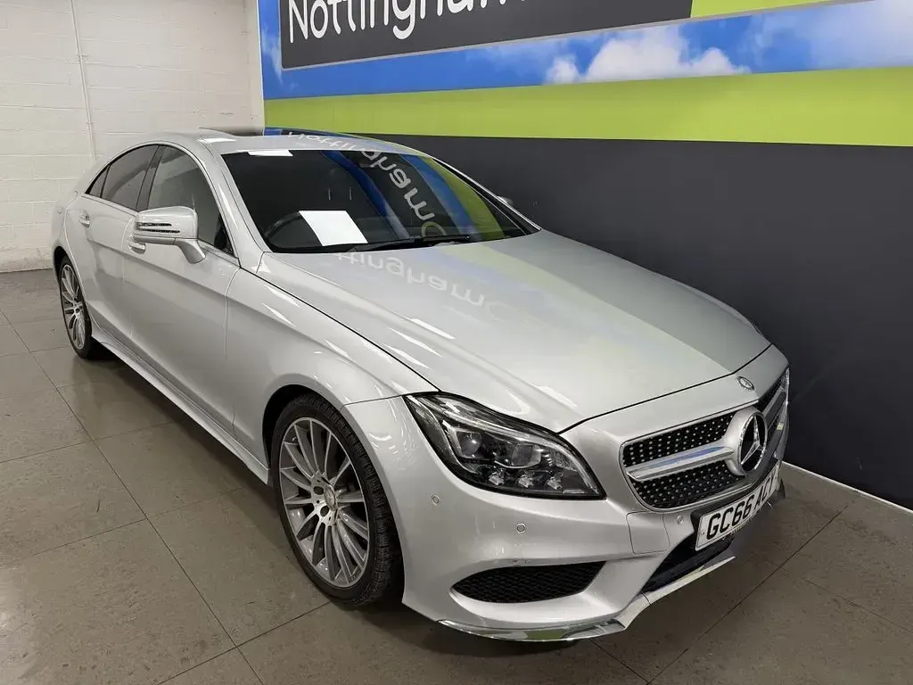 Used Mercedes CLS350 AMG line 258 HP (189 kW) 2016 Silver Coupe