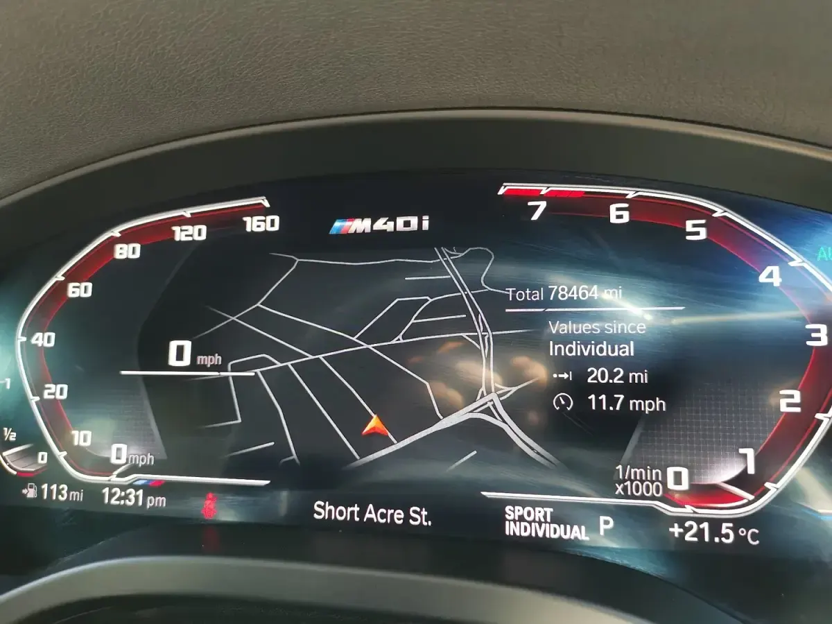 Used BMW X4 M Sport 349 HP (256 kW) 2020 Blue SUV