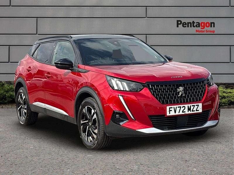 Red Used 2022 Peugeot 2008 GTi SUV | £15,999 (Fair price) - Image 1/4