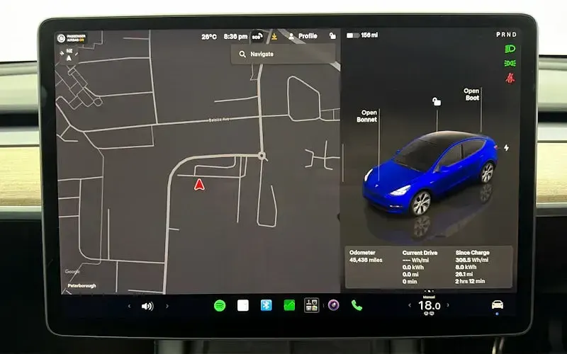 Used Tesla Model Y Long Range AWD 378 kW (514 HP) 2022 Blue SUV