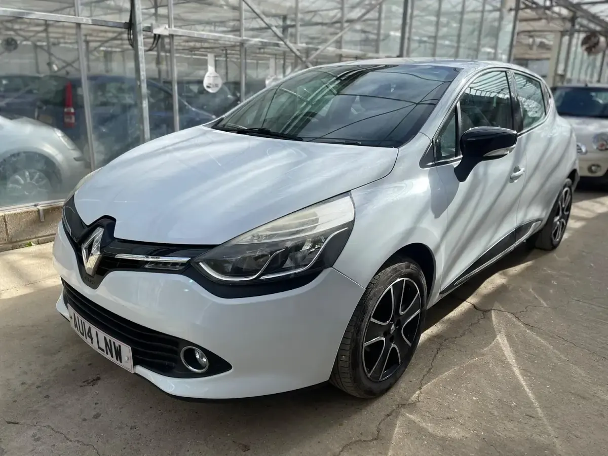 Used Renault Clio Dynamique 75 HP (55 kW) 2014 White Hatchback