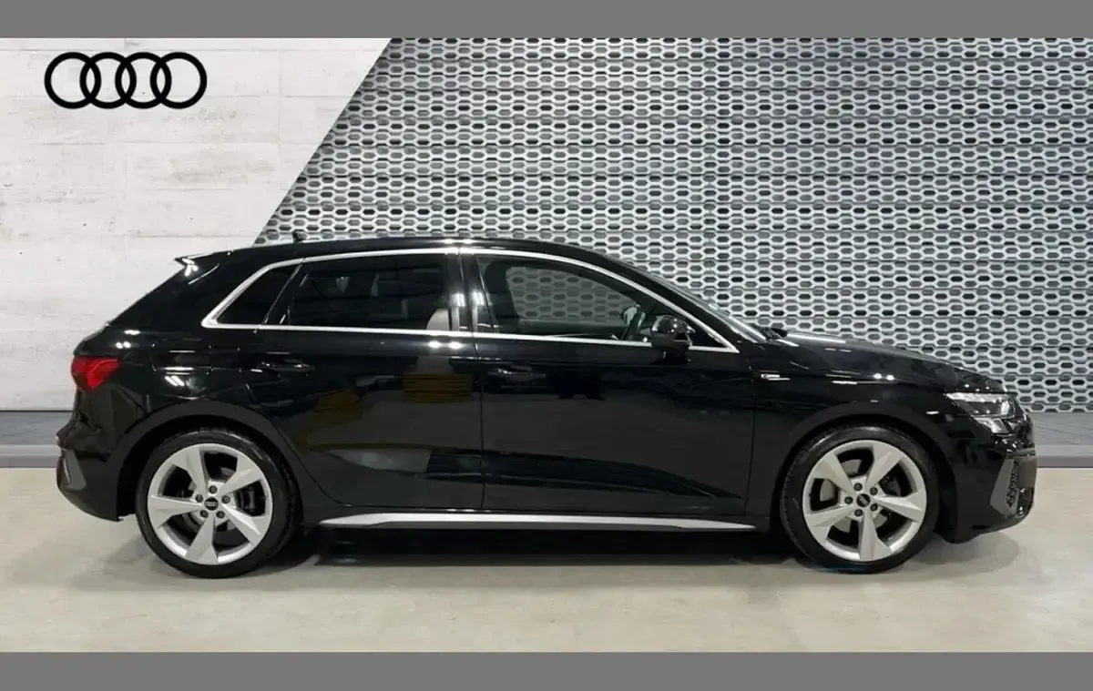 Used Audi A3 S-Line 147 HP (108 kW) 2021 Black Sedan
