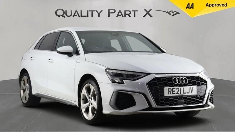 Used Audi A3 Sportback e-tron S-Line 2021 White Hatchback