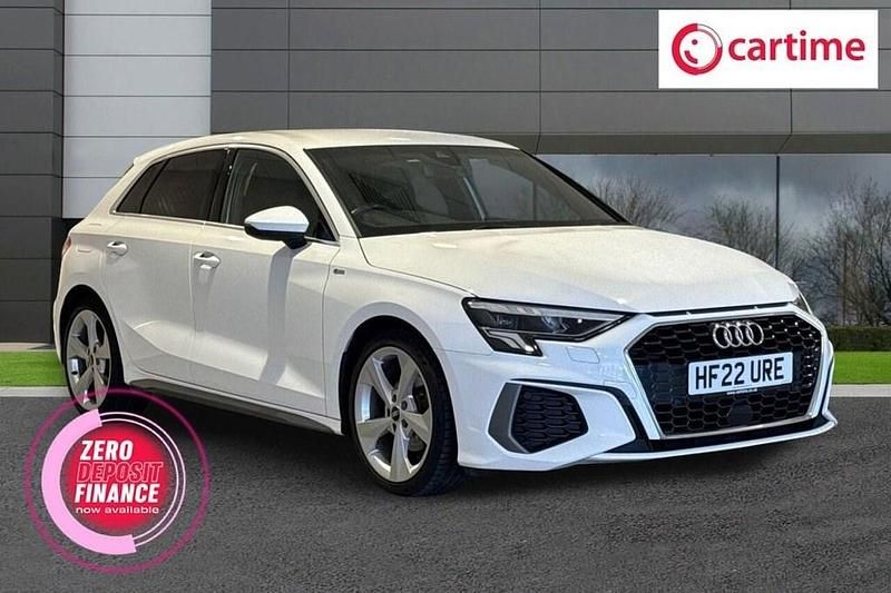 Used Audi A3 Sportback S-Line 150 HP (110 kW) 2022 White Hatchback