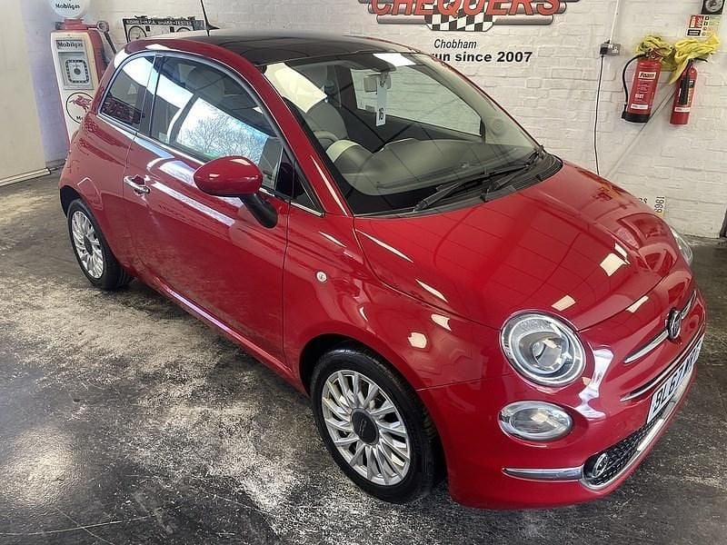 Used Fiat 500 Lounge 69 HP (50 kW) 2018 Red Hatchback
