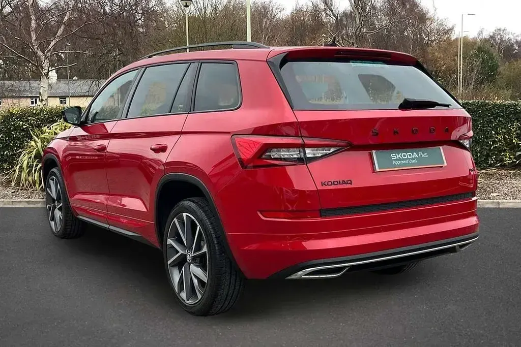 Used Skoda Kodiaq SportLine 190 HP (139 kW) 2020 Red SUV
