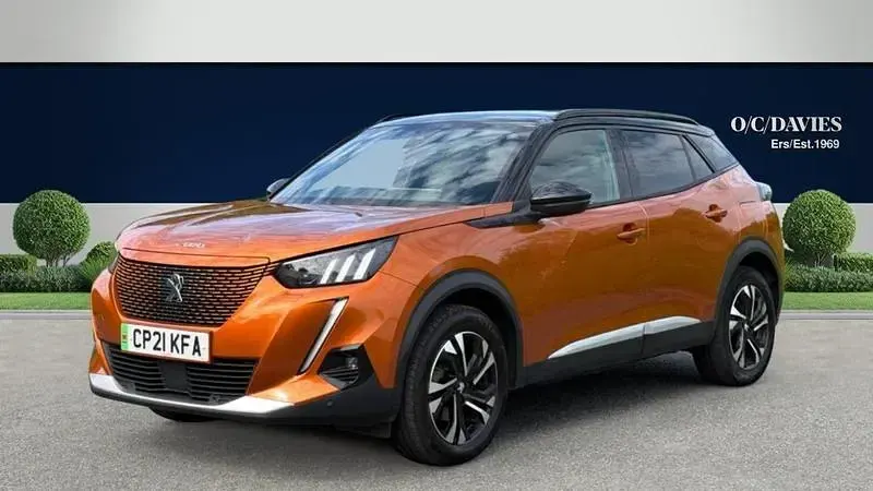 Used Peugeot e-2008 GT 100 kW (136 HP) 2021 Orange SUV