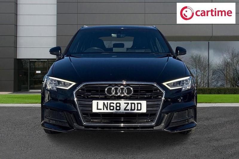 Used Audi A3 Sportback S-Line 150 HP (110 kW) 2018 Black Hatchback