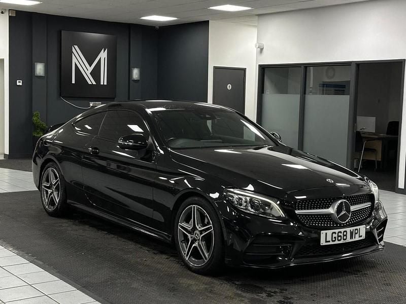Black Used 2018 Mercedes C200 AMG line Coupe | £15,750 (Fair price) - Image 1/4