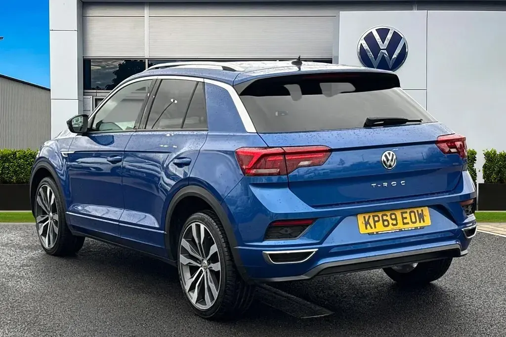 Usado VW T-Roc R-line 115 HP (84 kW) 2019 Azul SUV