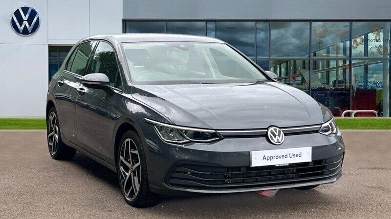 Dolphin grey metallic Used 2021 VW Golf VIII Life Hatchback | £19,851 (Good price) - Image 1/4