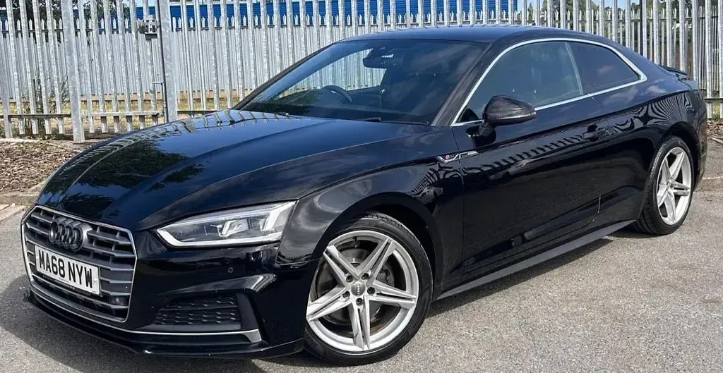 Used Audi A5 S-Line 150 HP (110 kW) 2018 Black Coupe