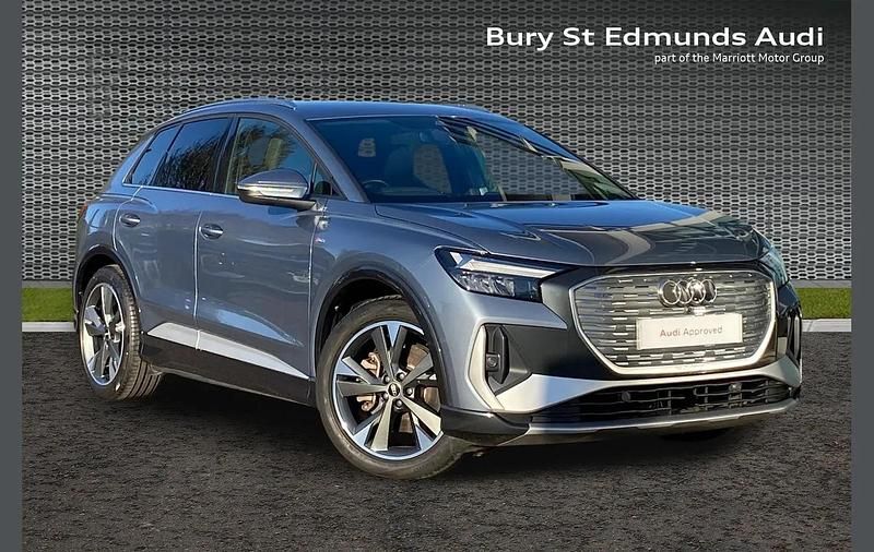 Used Audi Q4 e-tron S-Line 150 kW (204 HP) 2022 Blue SUV