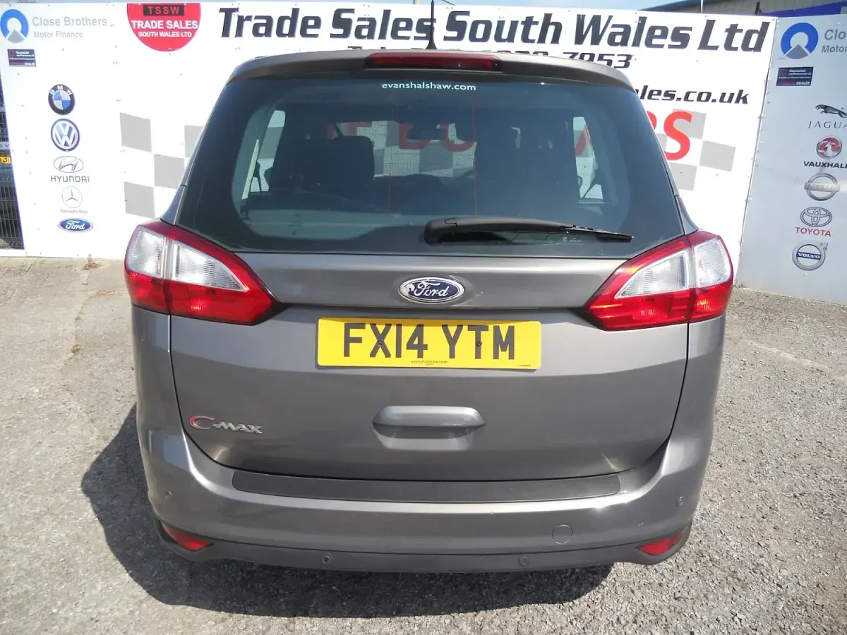 Used Ford Grand C-Max Titanium 115 HP (84 kW) 2014 Brown MPV