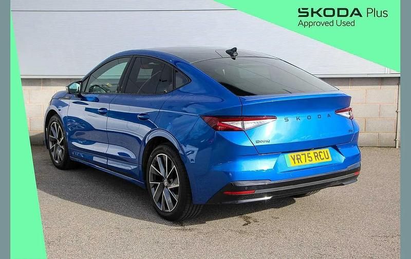New Skoda Enyaq iV SportlinePlus 210 kW (286 HP) 2025 Race blue metallic SUV