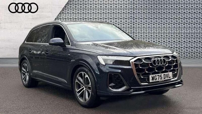 Blue New 2025 Audi Q7 S-Line SUV | £56,795 (Good price) - Image 1/4