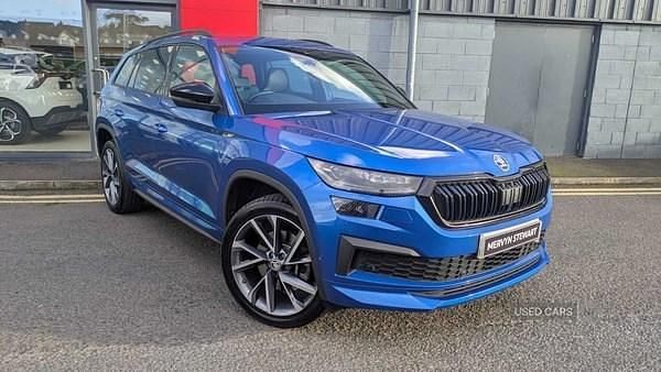 Blue Used 2024 Skoda Kodiaq SportLine SUV | £33,990 (Fair price) - Image 1/4