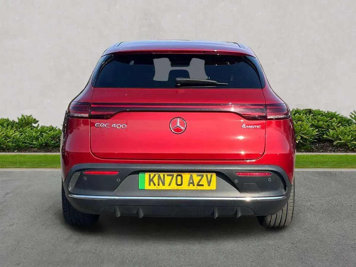 Used Mercedes EQC400 AMG line 300 kW (408 HP) 2020 Red SUV