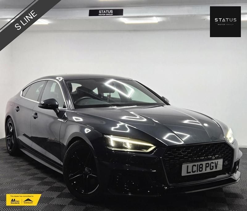 Grey Used 2018 Audi A5 S-Line Hatchback | £15,495 (Fair price) - Image 1/4