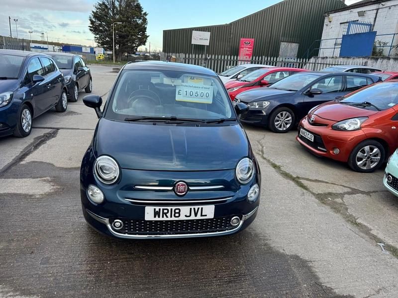 Used Fiat 500 Lounge 69 HP (50 kW) 2018 Blue Hatchback