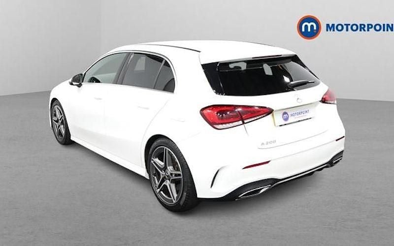 Used Mercedes A200 AMG line 163 HP (119 kW) 2019 White Hatchback