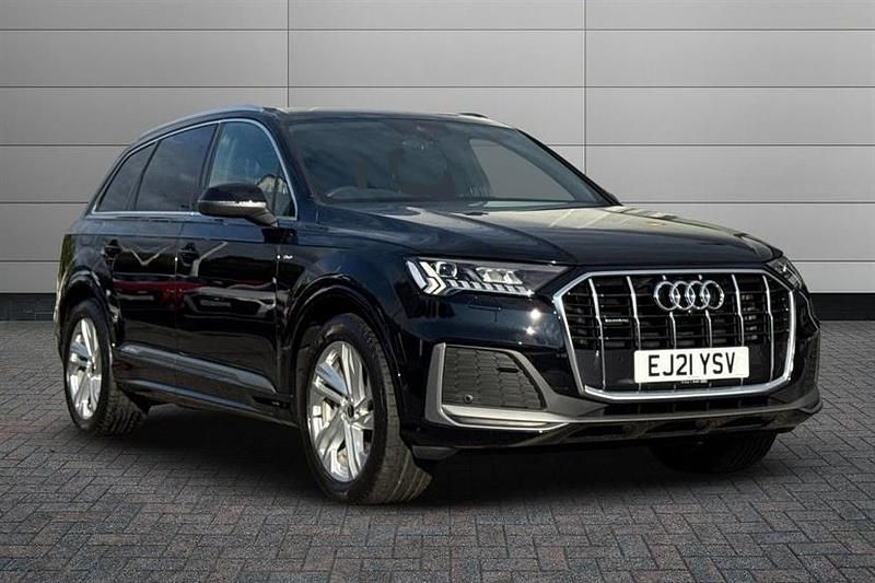 Daytona grey Used 2021 Audi Q7 S-Line SUV | £39,997 (Good price) - Image 1/4
