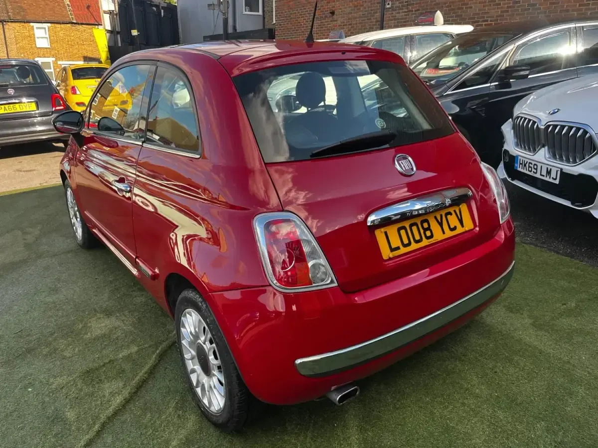 Usado Fiat 500 Lounge 69 HP (50 kW) 2008 Vermelho Citadino