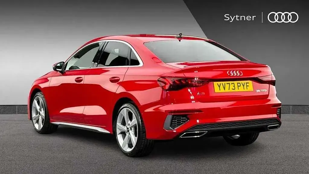 Used Audi A3 S-Line 147 HP (108 kW) 2023 Red Sedan