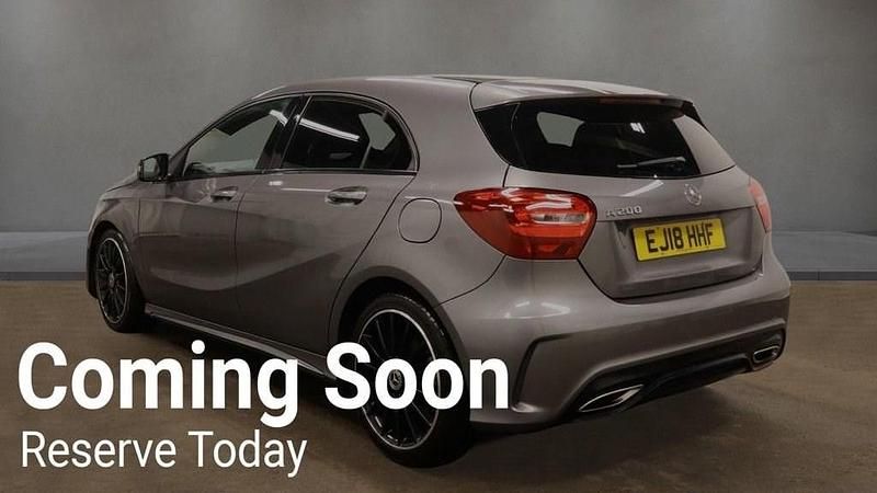 Used Mercedes A200 AMG line 156 HP (114 kW) 2018 Grey Hatchback