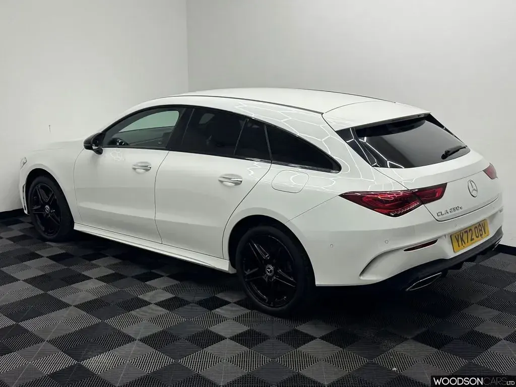 Used Mercedes CLA250e Shooting Brake AMG line 2022 White Estate