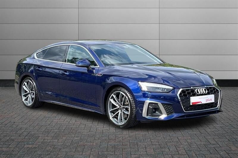 Navarra blue Used 2024 Audi A5 S-Line Coupe | £31,495 (Fair price) - Image 1/4