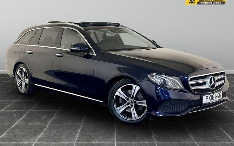 Blue Used 2018 Mercedes E220 Premium Estate | £13,495 (Good price) - Image 1/2