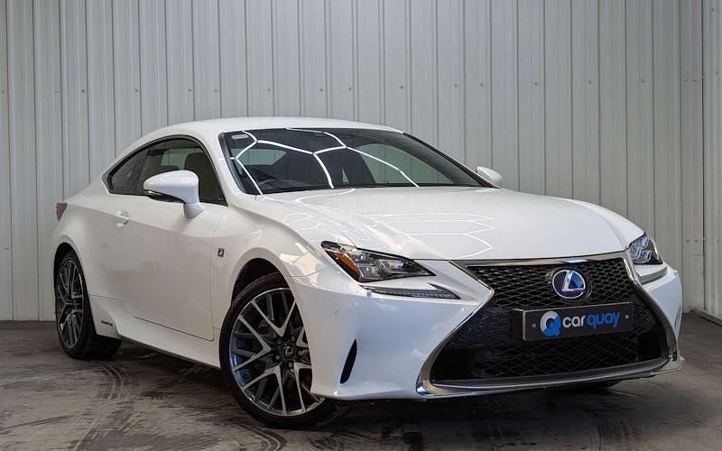 Used Lexus RC300h Sport Line 223 HP (164 kW) 2018 White Coupe