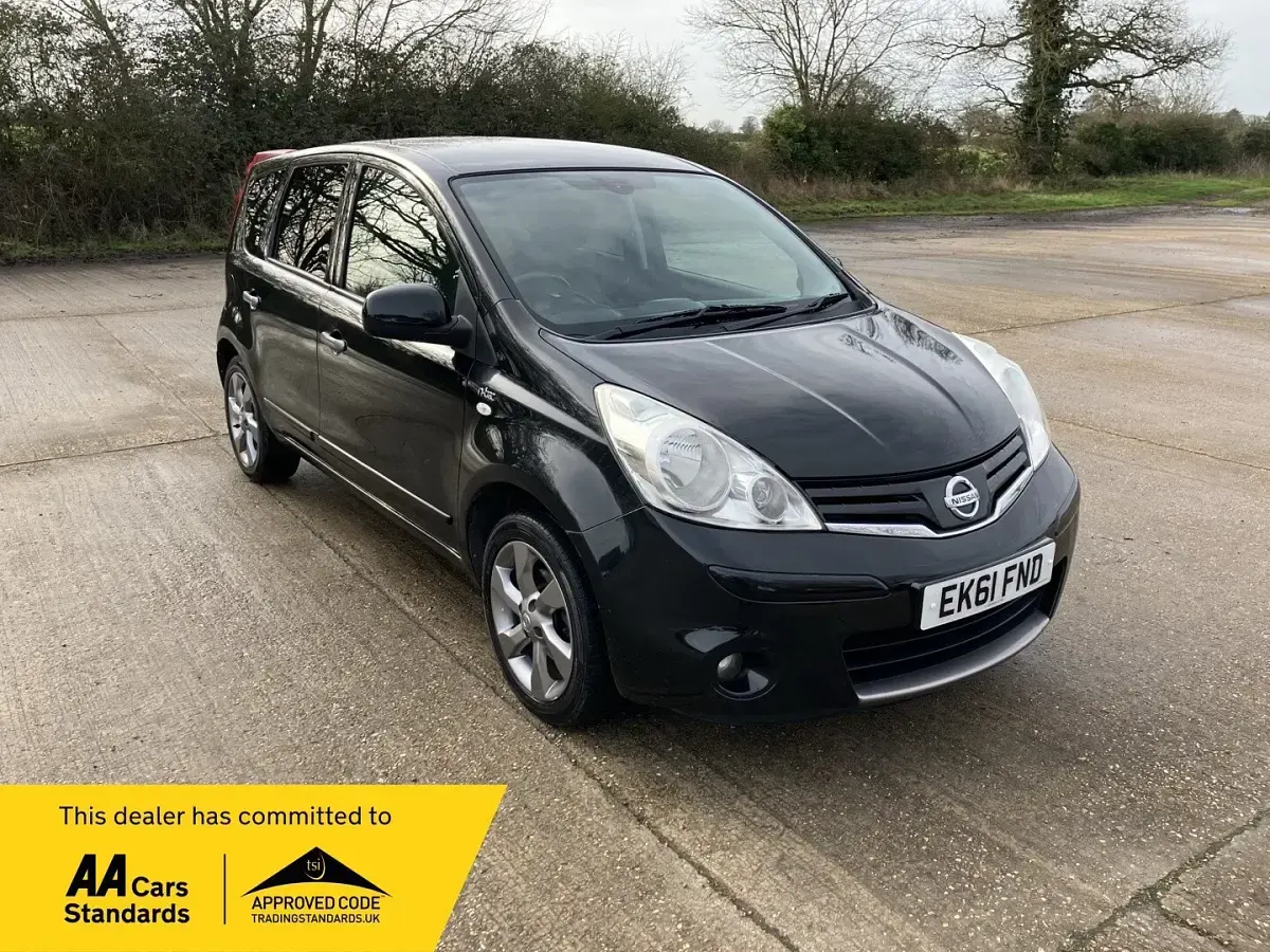 Used Nissan Note N-TEC 88 HP (64 kW) 2011 Black Hatchback