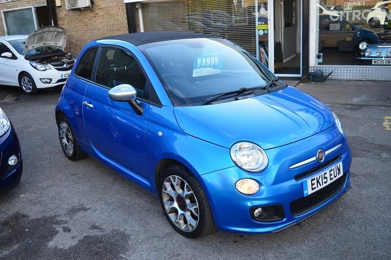 Blue Used 2015 Fiat 500C S Cabriolet | £5,295 (Fair price) - Image 1/4