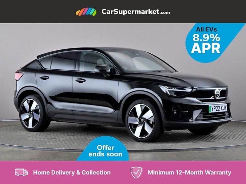 Black Used 2022 Volvo C40 Pro SUV | £22,197 (Fair price) - Image 1/3