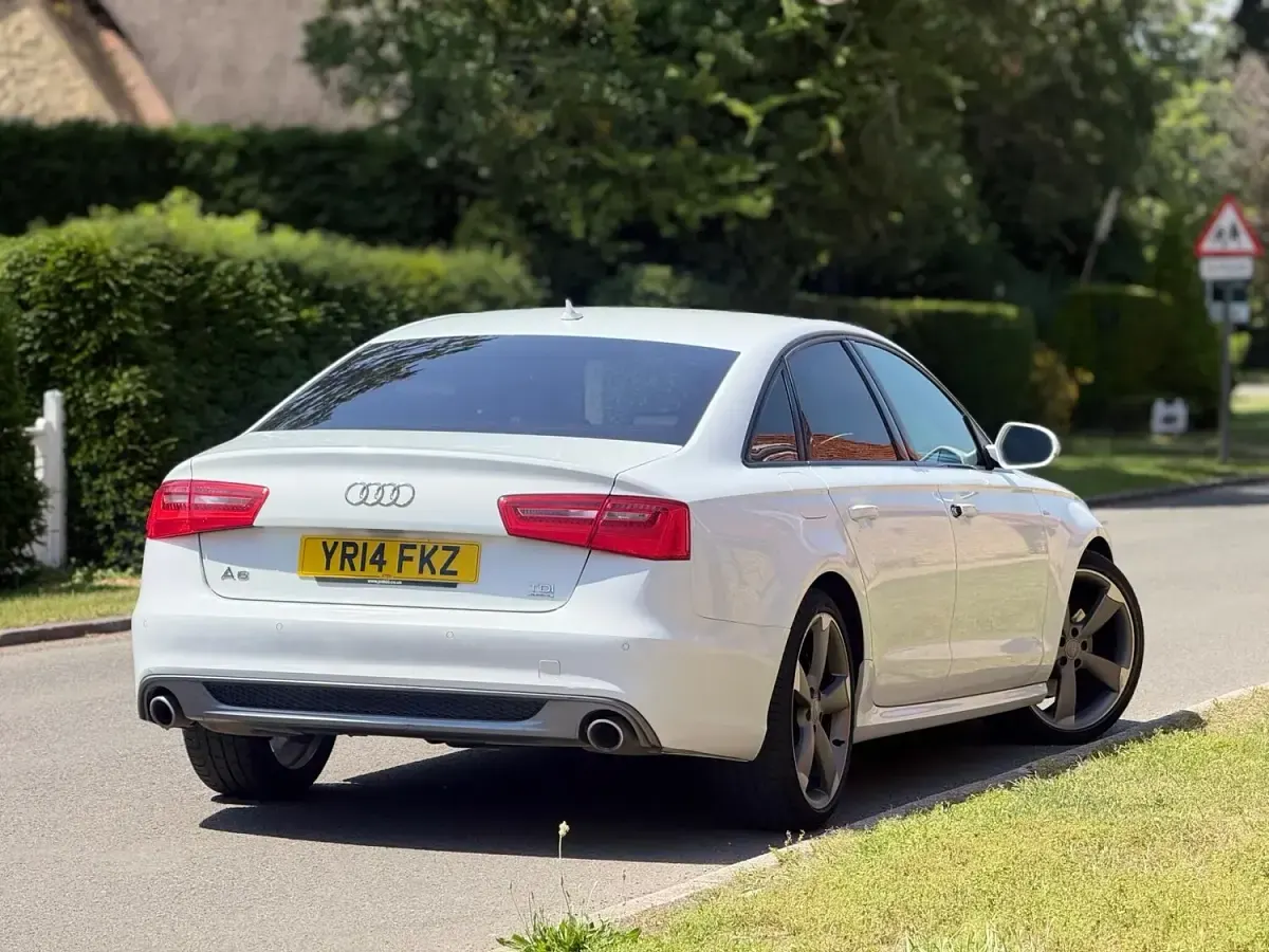 Used Audi A6 Black Edition 2014 White Sedan