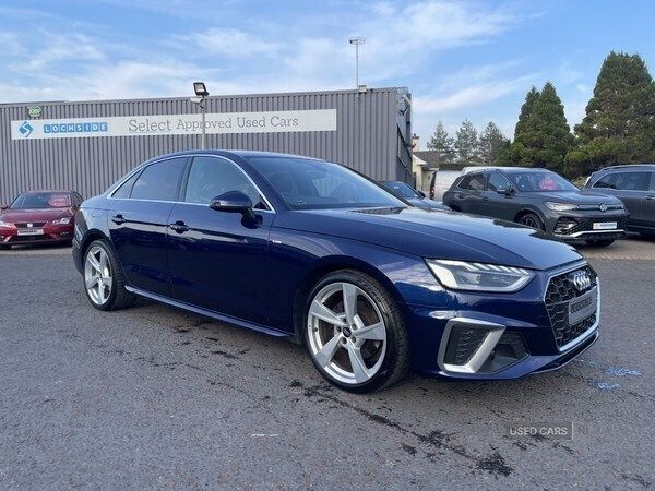 Blue Used 2020 Audi A4 S-Line Sedan | £17,450 (Fair price) - Image 1/4