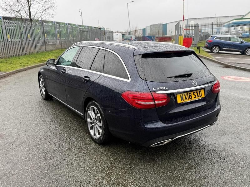 Used Mercedes C350e 2018 Blue Estate