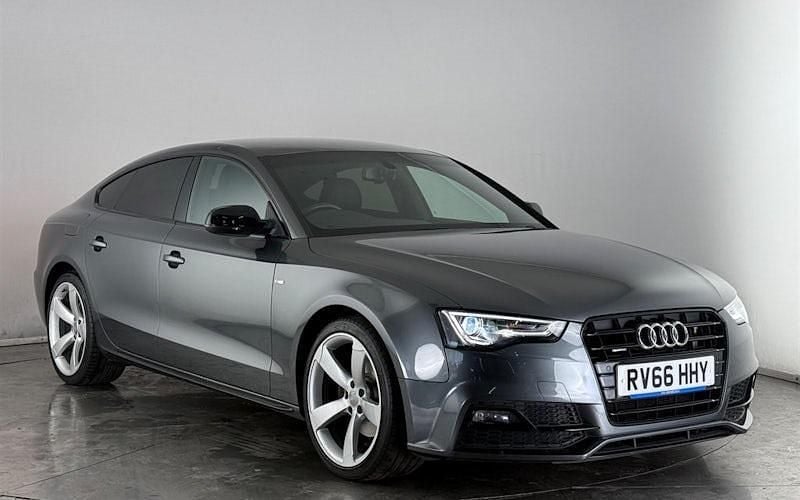 Used Audi A5 Sportback Black Edition 190 HP (139 kW) 2015 Grey Hatchback