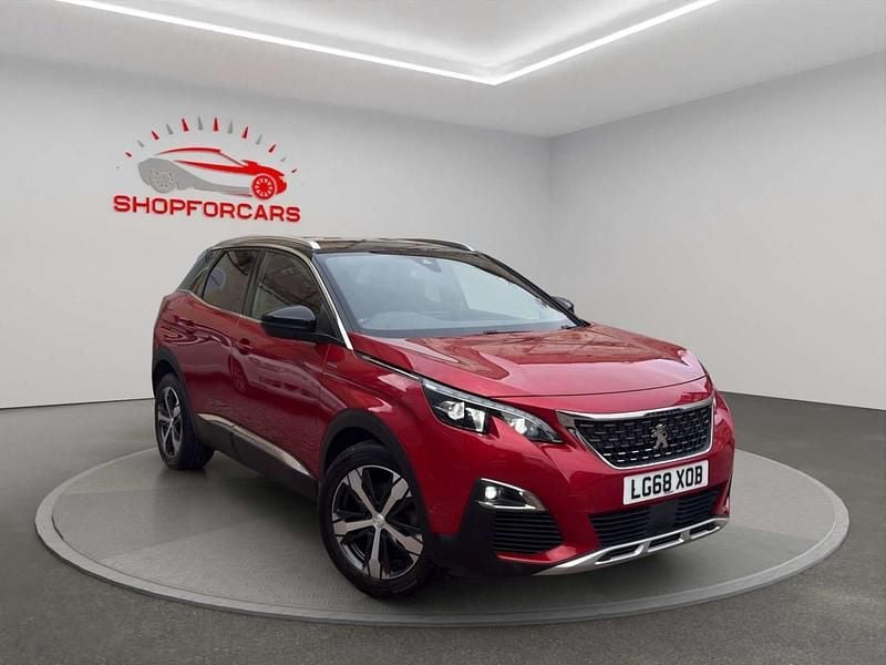 Red Used 2018 Peugeot 3008 GT-line Hatchback | £11,250 (Fair price) - Image 1/4