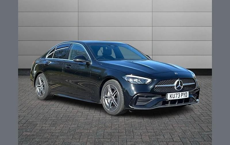 Black Used 2024 Mercedes C200 AMG line Sedan | £28,395 (Fair price) - Image 1/4