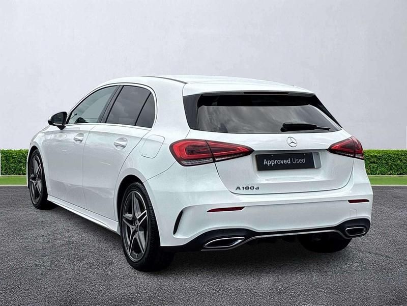 Used Mercedes A180 AMG line 2019 White Hatchback