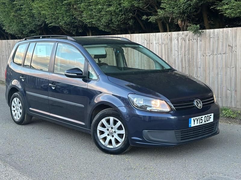Used VW Touran S 105 HP (77 kW) 2015 Blue MPV