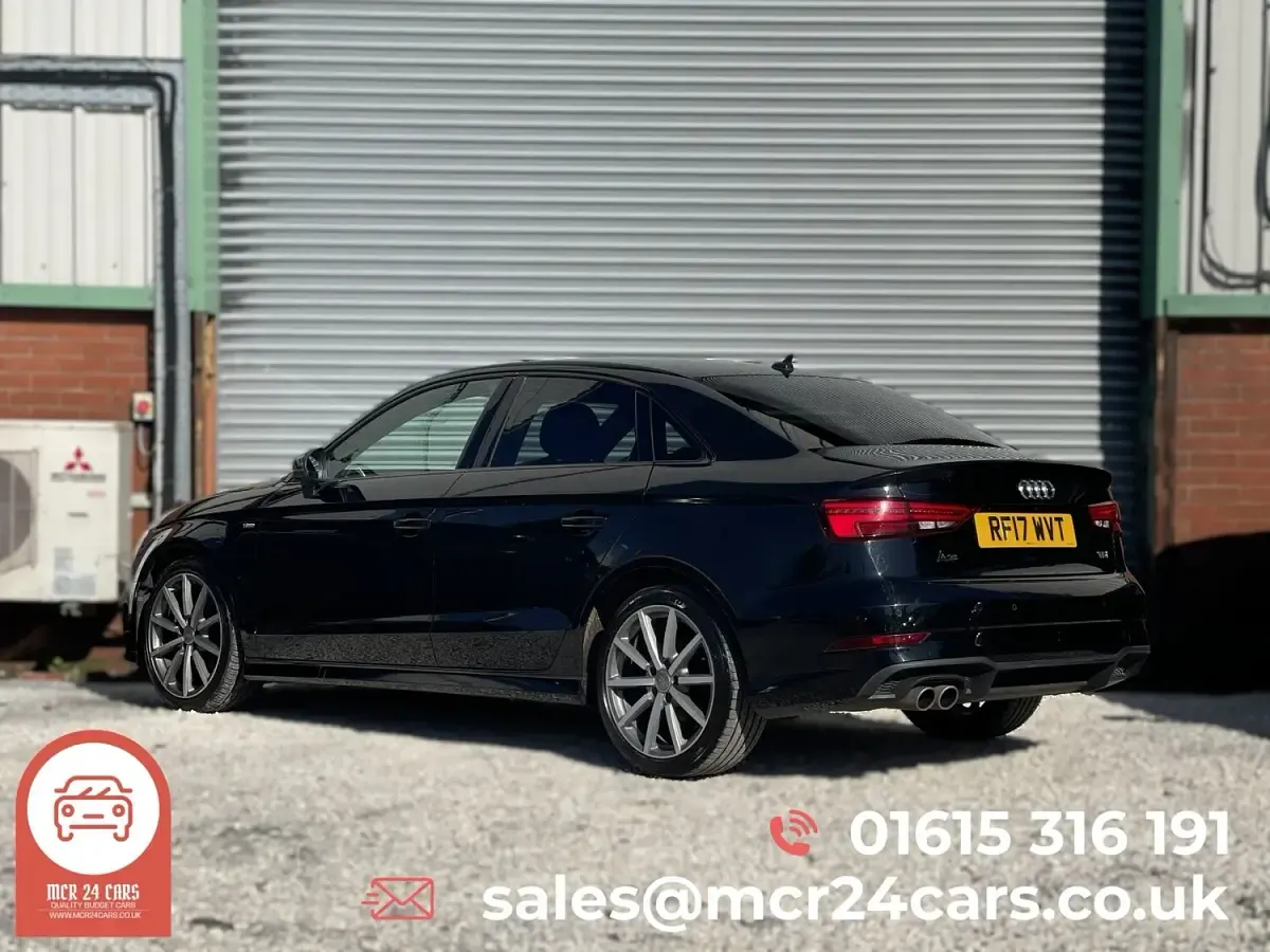 Used Audi A3 Black Edition 150 HP (110 kW) 2017 Black Sedan