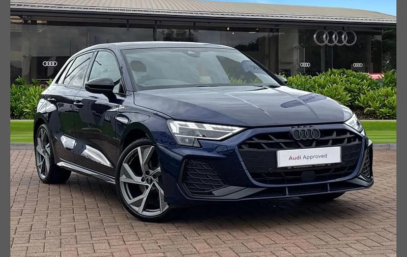 Used Audi A3 Black Edition 147 HP (108 kW) 2025 Blue Hatchback