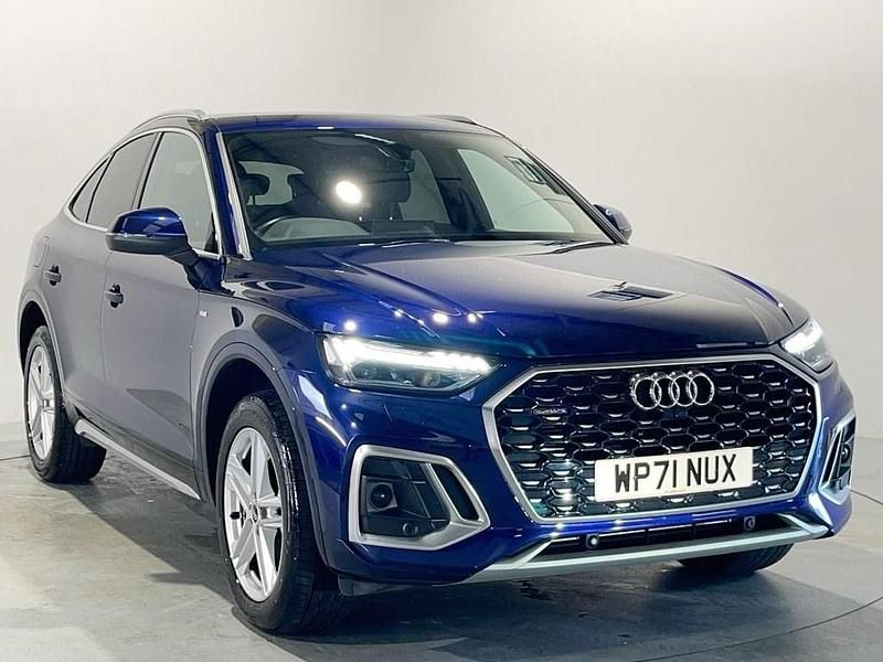 Blue Used 2021 Audi Q5 Sportback S-Line SUV | £27,199 (Fair price) - Image 1/4